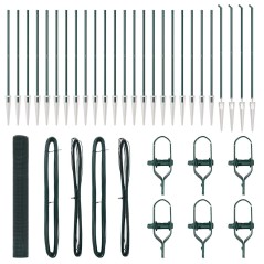 vidaXL Recinzione in Rete Saldata con 13 Pali a Picco Verde 1.2x50 m Acciaio