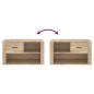 Scarpiera Rovere Sonoma 80x35x45 cm in Legno Multistrato Scarpiera Rovere Sonoma 80x35x45 cm in Legno Multistrato