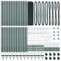 vidaXL Recinzione in filo saldato con 13 picchetti verde 0.6x100 m acciaio