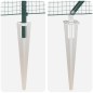 vidaXL Recinzione in filo saldato con 13 picchetti verde 0.6x100 m acciaio