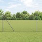 vidaXL Set di Posti per Recinzione Set di 2 Grigio Metallo 25 x 1,5 m vidaXL Set di Posti per Recinzione Set di 2 Grigio Metallo 25 x 1,5 m