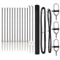 vidaXL Recinzione in rete saldata con 13 picchetti grigi 1.5x25 m in acciaio