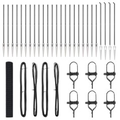 vidaXL Recinzione in rete saldata con 13 picchetti a punte grigia 1.4x50 m acciaio