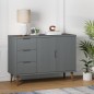 Credenza MOLDE Grigia 113x40x80 cm in Legno Massello di Pino Credenza MOLDE Grigia 113x40x80 cm in Legno Massello di Pino