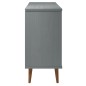Credenza MOLDE Grigia 113x40x80 cm in Legno Massello di Pino Credenza MOLDE Grigia 113x40x80 cm in Legno Massello di Pino