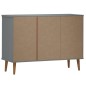 Credenza MOLDE Grigia 113x40x80 cm in Legno Massello di Pino Credenza MOLDE Grigia 113x40x80 cm in Legno Massello di Pino