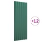 vidaXL Pannelli per Tetto 12 pz Acciaio Verniciato a Polvere 100x36 cm vidaXL Pannelli per Tetto 12 pz Acciaio Verniciato a Polvere 100x36 cm
