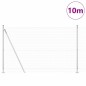 vidaXL Set di Pali di Recinzione Set di 2 Acciaio zincato 10 x 1.5 m