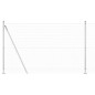vidaXL Set di Pali di Recinzione Set di 2 Acciaio zincato 10 x 1.5 m