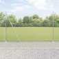 vidaXL Recinzione in Rete Saldato con 7 Pali Flangiati 1.6x10 m Acciaio Galvanizzato