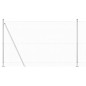 vidaXL Recinzione in Rete Saldato con 7 Pali Flangiati 1.6x10 m Acciaio Galvanizzato