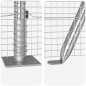 vidaXL Recinzione in Rete Saldature con 13 Pali Flangiati 0.4x25 m Acciaio Zincato