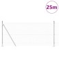vidaXL Set di pali per recinzione Set di 2 Acciaio zincato 25 x 1 m