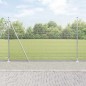 vidaXL Recinzione in Rete Saldato con 13 Pali Flangiati 1,6x25 m Acciaio Zincato