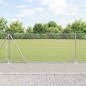vidaXL Recinzione in Rete Saldata con 13 Pali Flangiati 0.8x50 m Acciaio Zincato