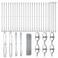 vidaXL Recinzione in rete saldata con 13 post flangiati 1x50 m in acciaio galvanizzato vidaXL Recinzione in rete saldata con 13 post flangiati 1x50 m in acciaio galvanizzato