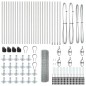 vidaXL Recinzione in rete saldata con 13 post flangiati 1x50 m in acciaio galvanizzato vidaXL Recinzione in rete saldata con 13 post flangiati 1x50 m in acciaio galvanizzato