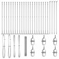 vidaXL Recinzione in Filo Saldato con 13 Posti Flangiati 1.2x50 m in Acciaio Galvanizzato vidaXL Recinzione in Filo Saldato con 13 Posti Flangiati 1.2x50 m in Acciaio Galvanizzato