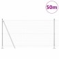 vidaXL Recinzione in Filo Saldato con 13 Posti Flangiati 1.2x50 m in Acciaio Galvanizzato vidaXL Recinzione in Filo Saldato con 13 Posti Flangiati 1.2x50 m in Acciaio Galvanizzato