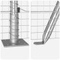 vidaXL Recinzione in Rete Saldato con 13 Posti Flangiati 0,5x100 m Acciaio Galvanizzato