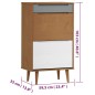 Scarpiera MOLDE Marrone 59,5x35x103cm in Legno Massello di Pino Scarpiera MOLDE Marrone 59,5x35x103cm in Legno Massello di Pino