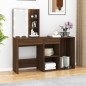 vidaXL Toeletta con LED e Armadietto Rovere Marrone Legno Multistrato vidaXL Toeletta con LED e Armadietto Rovere Marrone Legno Multistrato