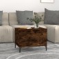 Tavolino da Salotto Rovere Fumo 60x44,5x45 cm Legno Multistrato Tavolino da Salotto Rovere Fumo 60x44,5x45 cm Legno Multistrato