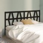 Testiera per Letto Nera 186x4x100 cm in Legno Massello di Pino