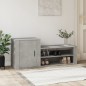 Scarpiera Grigio Cemento 130x35x54 cm in Legno Multistrato Scarpiera Grigio Cemento 130x35x54 cm in Legno Multistrato