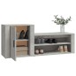 Scarpiera Grigio Cemento 130x35x54 cm in Legno Multistrato Scarpiera Grigio Cemento 130x35x54 cm in Legno Multistrato