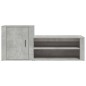 Scarpiera Grigio Cemento 130x35x54 cm in Legno Multistrato Scarpiera Grigio Cemento 130x35x54 cm in Legno Multistrato