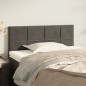 vidaXL Testiera Grigio Scuro 100x5x78/88 cm in Velluto vidaXL Testiera Grigio Scuro 100x5x78/88 cm in Velluto