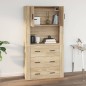 Armadietto a Muro Rovere Sonoma 80x33x80 cm Legno Multistrato Armadietto a Muro Rovere Sonoma 80x33x80 cm Legno Multistrato