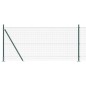 vidaXL Recinzione in Rete Saldata con 13 Posti Flangiati Verde 1x50 m Acciaio