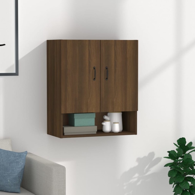 Armadietto a Muro Rovere Marrone 60x31x70 cm Legno Multistrato Armadietto a Muro Rovere Marrone 60x31x70 cm Legno Multistrato