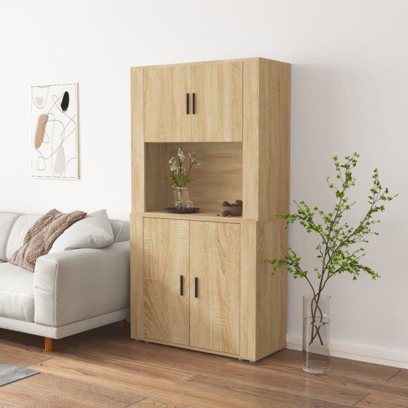 Credenza Rovere Sonoma in Legno Multistrato Credenza Rovere Sonoma in Legno Multistrato