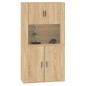 Credenza Rovere Sonoma in Legno Multistrato Credenza Rovere Sonoma in Legno Multistrato