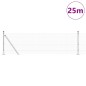 vidaXL Recinzione in rete saldata con 13 Pali Flangiati Grigia 0.4x25 m Acciaio