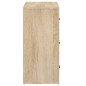 vidaXL Credenza Rovere Sonoma 80x33x70 cm in Legno Multistrato vidaXL Credenza Rovere Sonoma 80x33x70 cm in Legno Multistrato