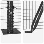 vidaXL Set di Post di Recinzione Set di 2 Grigio Metallo 25 x 1,5 m