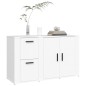 Credenza Bianca 100x33x59,5 cm in Legno Multistrato Credenza Bianca 100x33x59,5 cm in Legno Multistrato