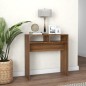 Tavolino Consolle Rovere Marrone 78x30x80 cm Legno Multistrato Tavolino Consolle Rovere Marrone 78x30x80 cm Legno Multistrato