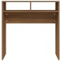Tavolino Consolle Rovere Marrone 78x30x80 cm Legno Multistrato Tavolino Consolle Rovere Marrone 78x30x80 cm Legno Multistrato