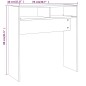 Tavolino Consolle Rovere Marrone 78x30x80 cm Legno Multistrato Tavolino Consolle Rovere Marrone 78x30x80 cm Legno Multistrato