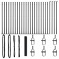 vidaXL Recinzione in Rete Saldato con 13 Post Flangiati Grigi 1.2x50 m Acciaio