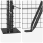 vidaXL Recinzione in Rete Saldato con 13 Post Flangiati Grigi 1.2x50 m Acciaio