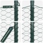 vidaXL Recinzione Esagonale Verde 0.6x10 m in Acciaio