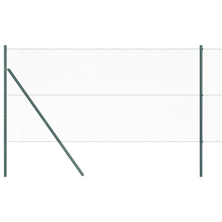 vidaXL Recinto Esagonale Verde 1x10 m in Acciaio