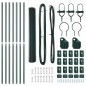 vidaXL Recinto Esagonale Verde 1x10 m in Acciaio
