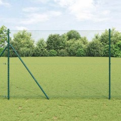 vidaXL Recinzione Esagonale Verde 1.5x10 m in Acciaio